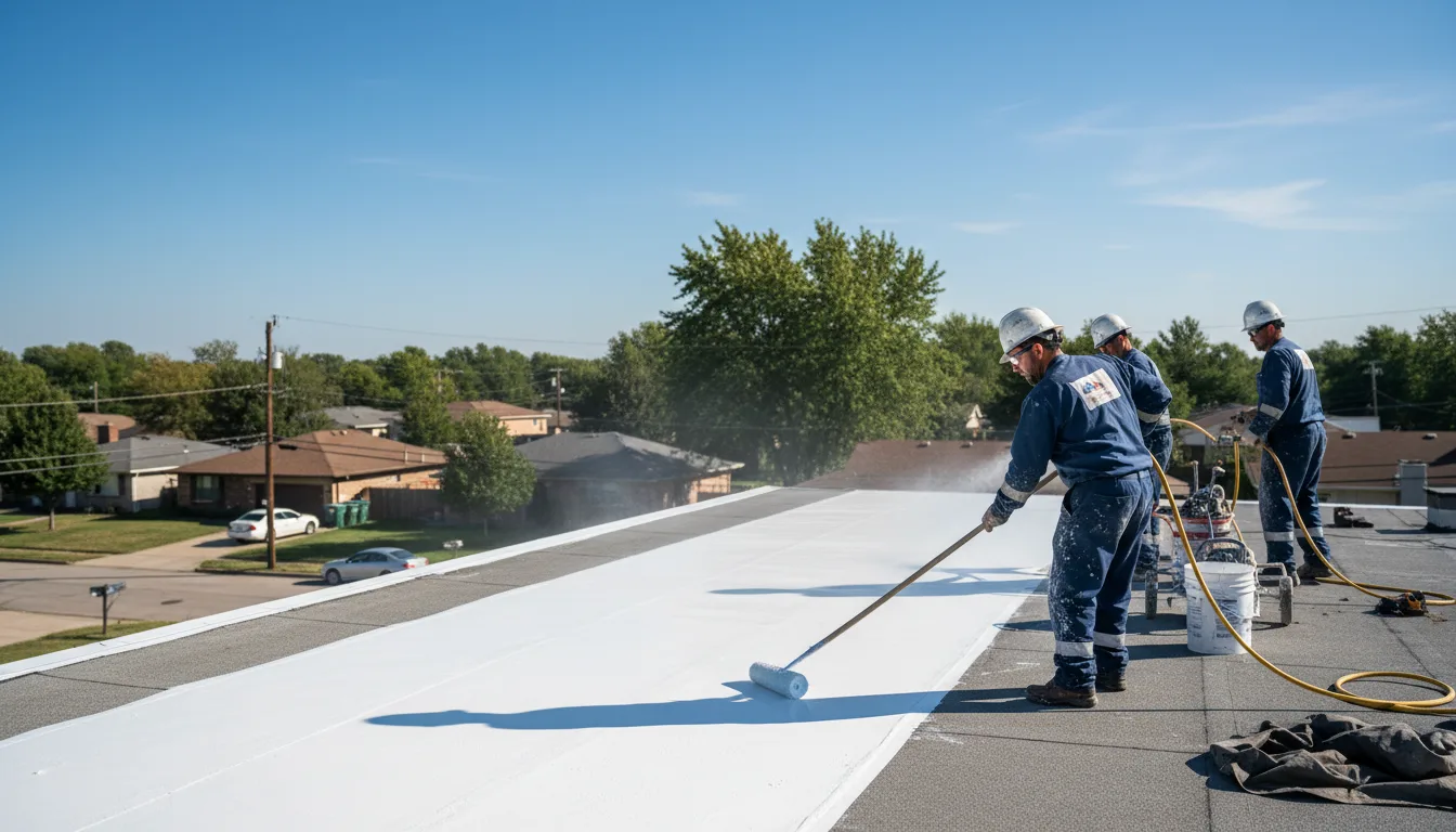 Commercial roof coating in Bath, PA near me